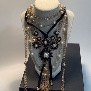 Set of 4 necklace strands (dress up a plain tee)